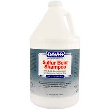 DAVIS SULFUR BENZ SHAMPOO Gal GMS PET GROOMING SUPPLIES