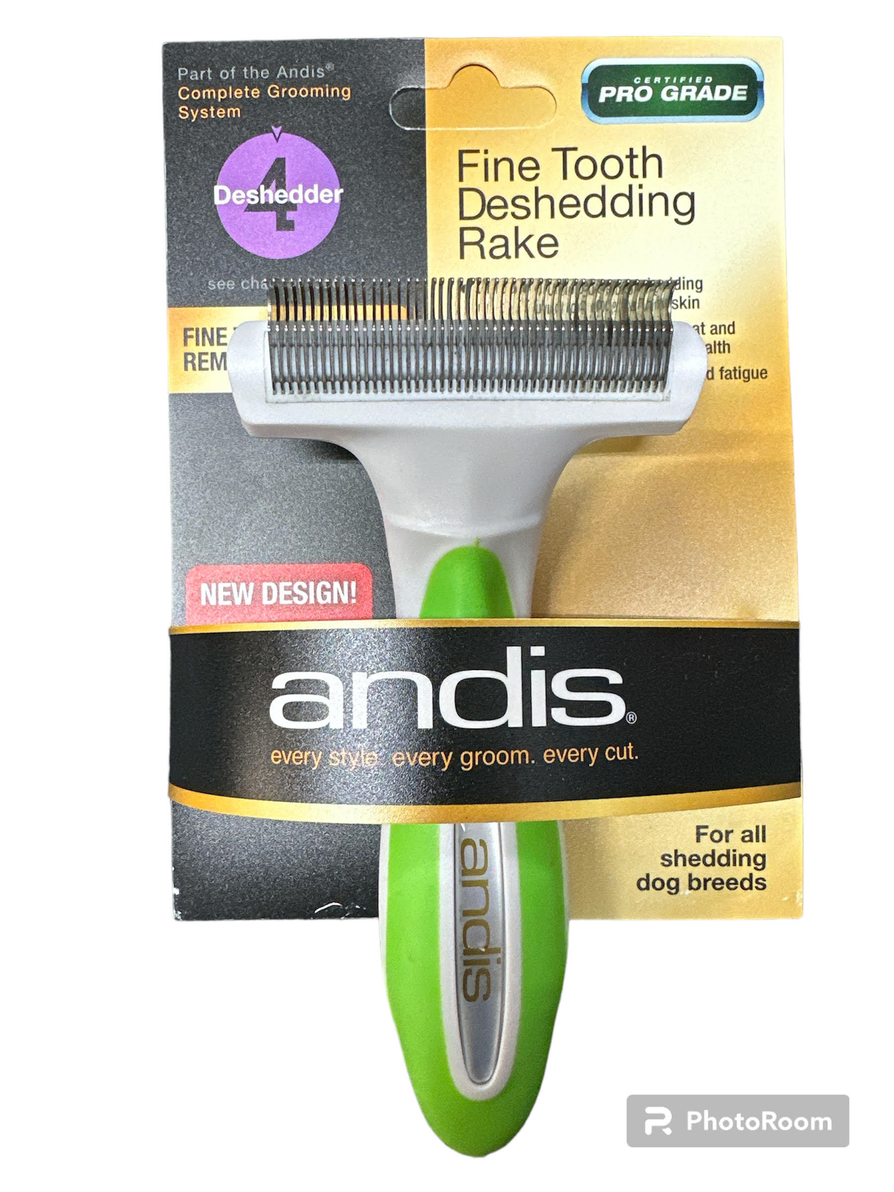 Andis Tool Fine Tooth Deshedding Rake. 3 GMS PET GROOMING SUPPLIES
